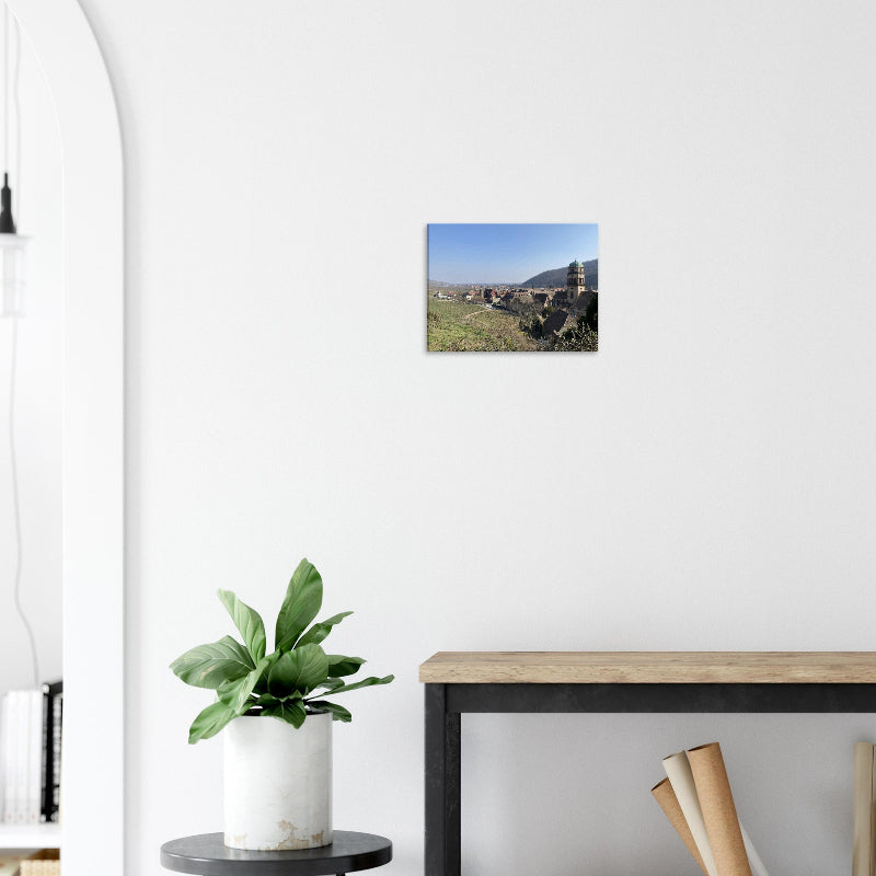 Exklusive Landschaftsfotografie von Kaysersberg im Elsass von BruggerPhotography. Panoramablick über Weinberge und die historische Altstadt, erhältlich als Fine-Art Print, Leinwand oder Alu-Dibond.